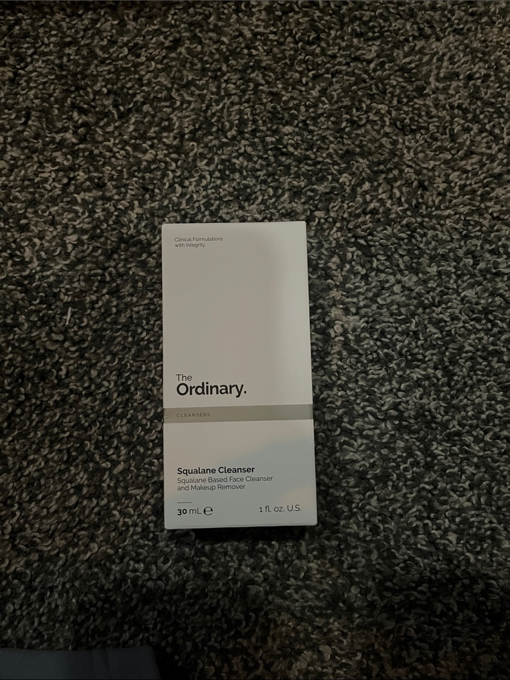 The Ordinary Squalane Cleanser – White and Beige Box